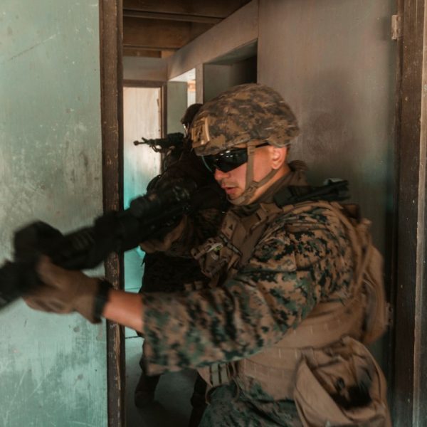 High-Cut Ballistic Helmet Shell with NVG Shroud